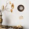 Small Vintage 3×3 Round Picture Frame Antique Ornate Mini Photo Frame Table Top Display and Wall Hanging with High Definition Glass Front for Home Decor, Old-Fahioned Photo Gallery, Retro Art, Bronze Gold